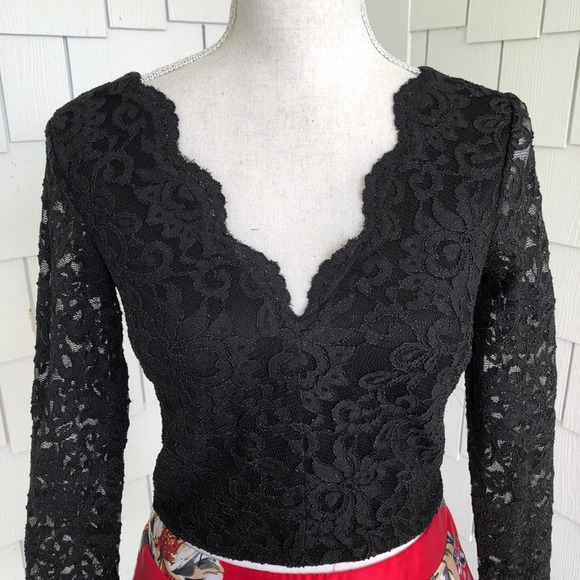 City Studio Women's Black/Red Top/Skirt Two Piece Mix & Match Set sz Jr's 3 - Picture 2 of 8